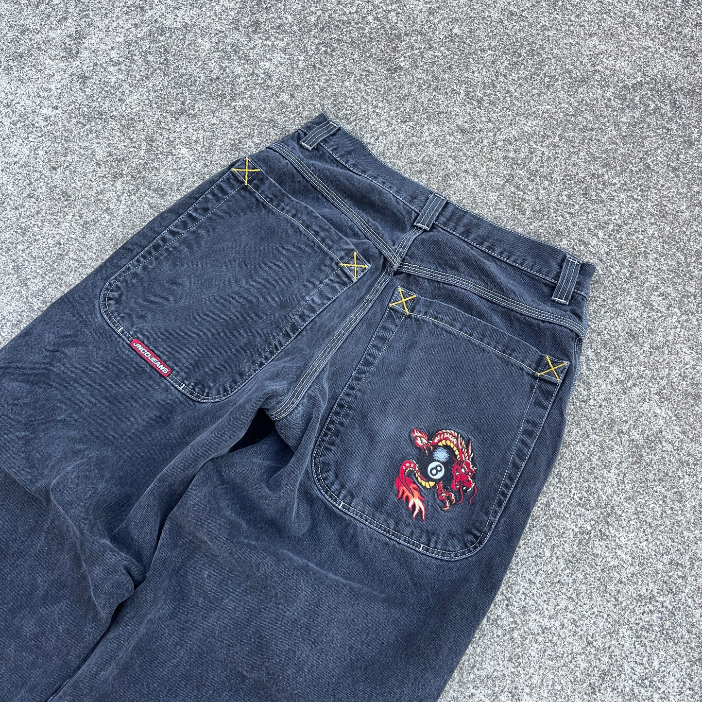 Vintage JNCO Jeans Dragon 8-Ball  33x31