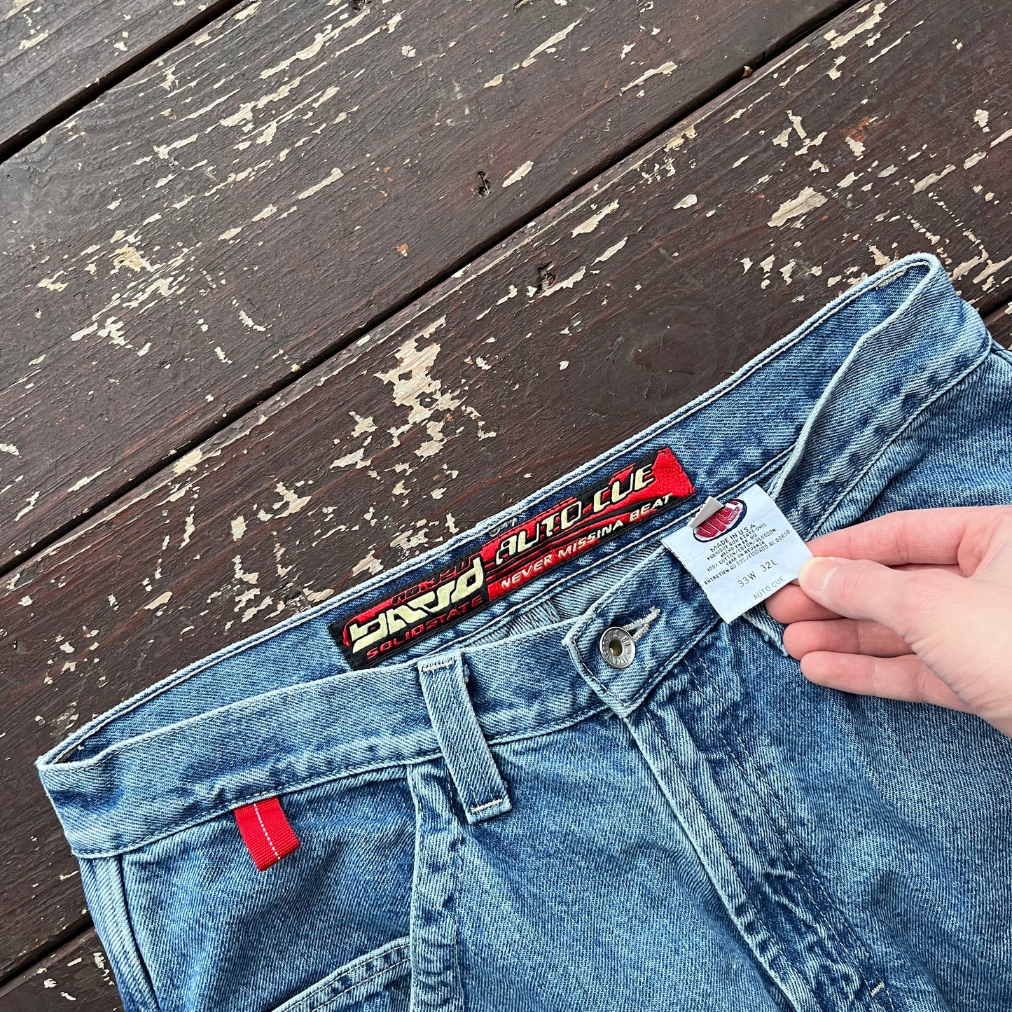 (32x30) Vintage 90's JNCO Jeans Auto Cue