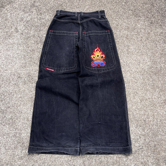 Vintage JNCO Jeans Flaming Spades 32x32 (RARE)