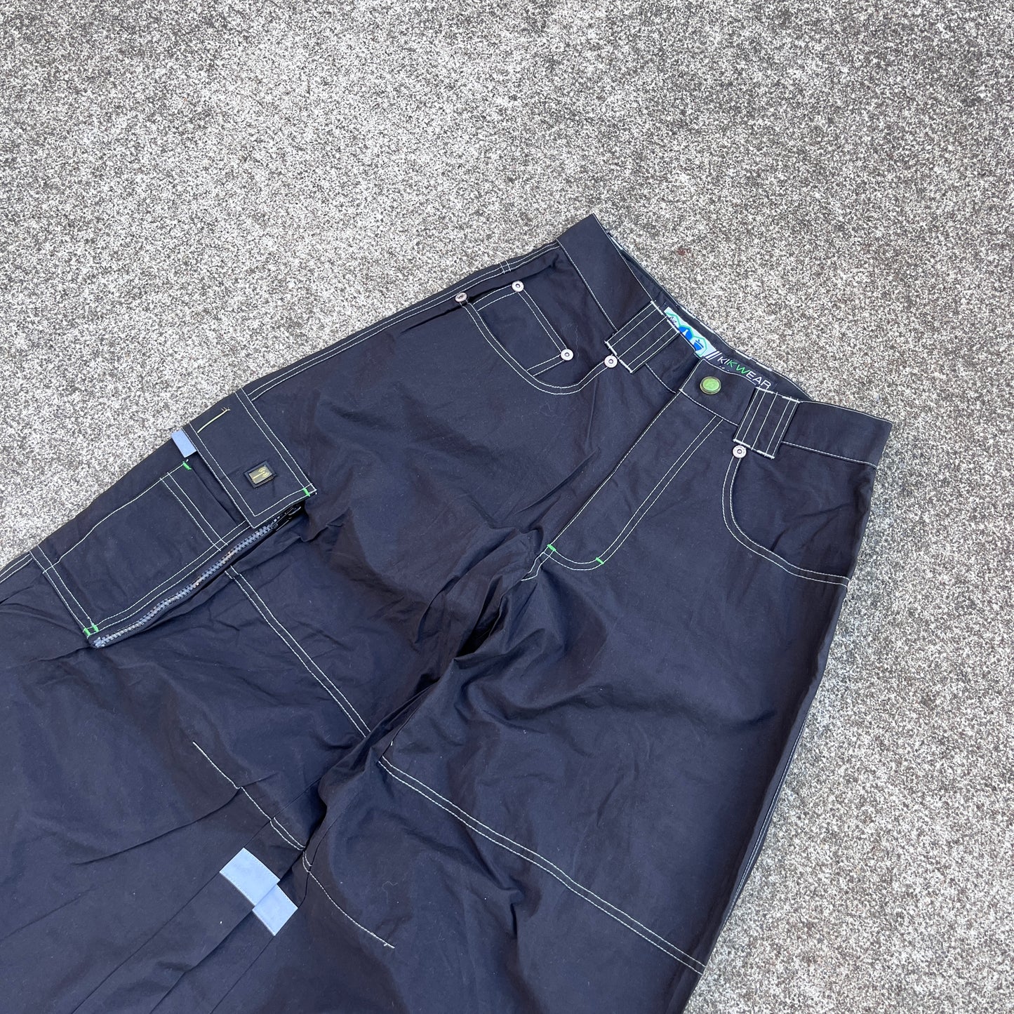 (28x30) Vintage Deadstock Kikwear Nylon Pants - 4