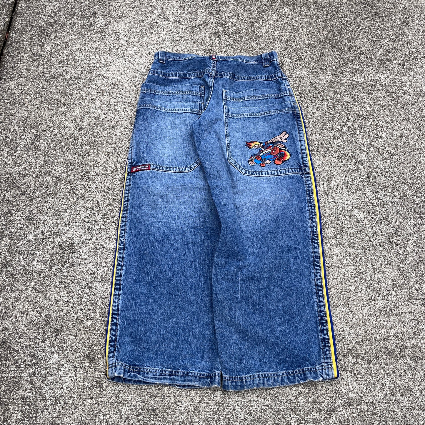 (30x29) Vintage JNCO Jeans FlameHead