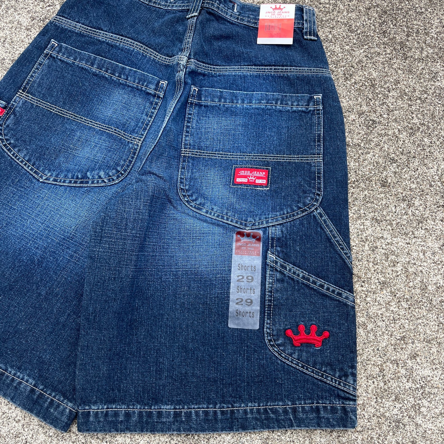 Vintage JNCO Jeans Shorts Carpenter Crown 29 (Deadstock) Rare