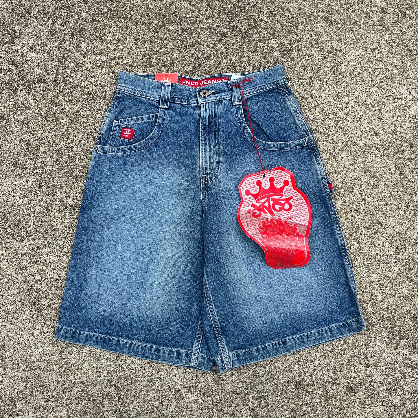 Vintage JNCO Jeans Shorts Carpenter Crown 28 (Deadstock) Rare