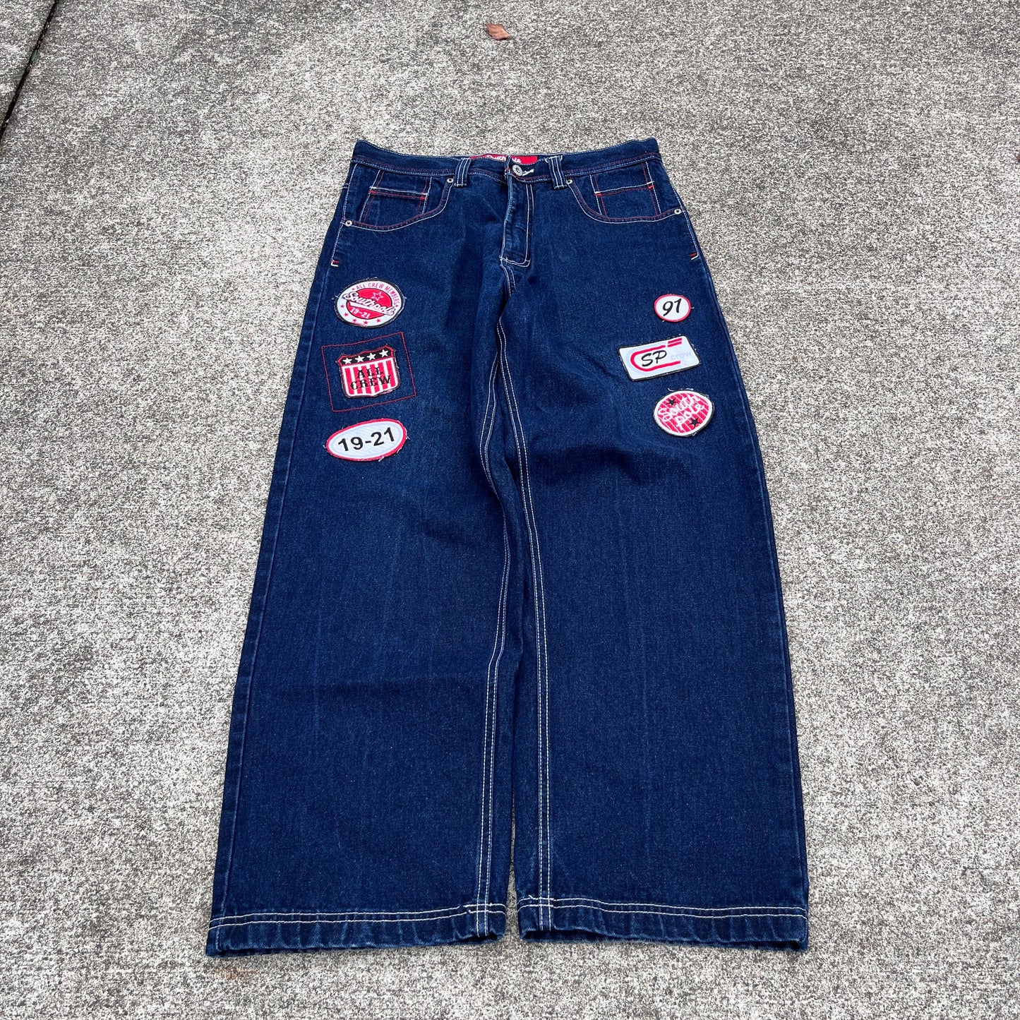 (34x30) Vintage Baggy Southpole Jeans