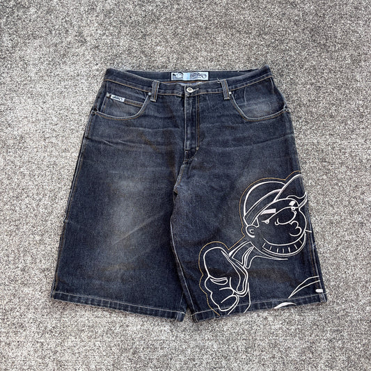 (38) Vintage Southpole B-Boy Jean Shorts (Jorts)