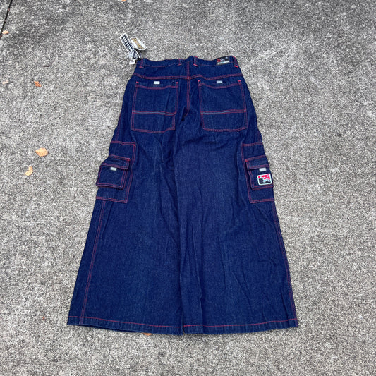 (36x32) Vintage Deadstock Kikwear Cargo Denim Pants - 23