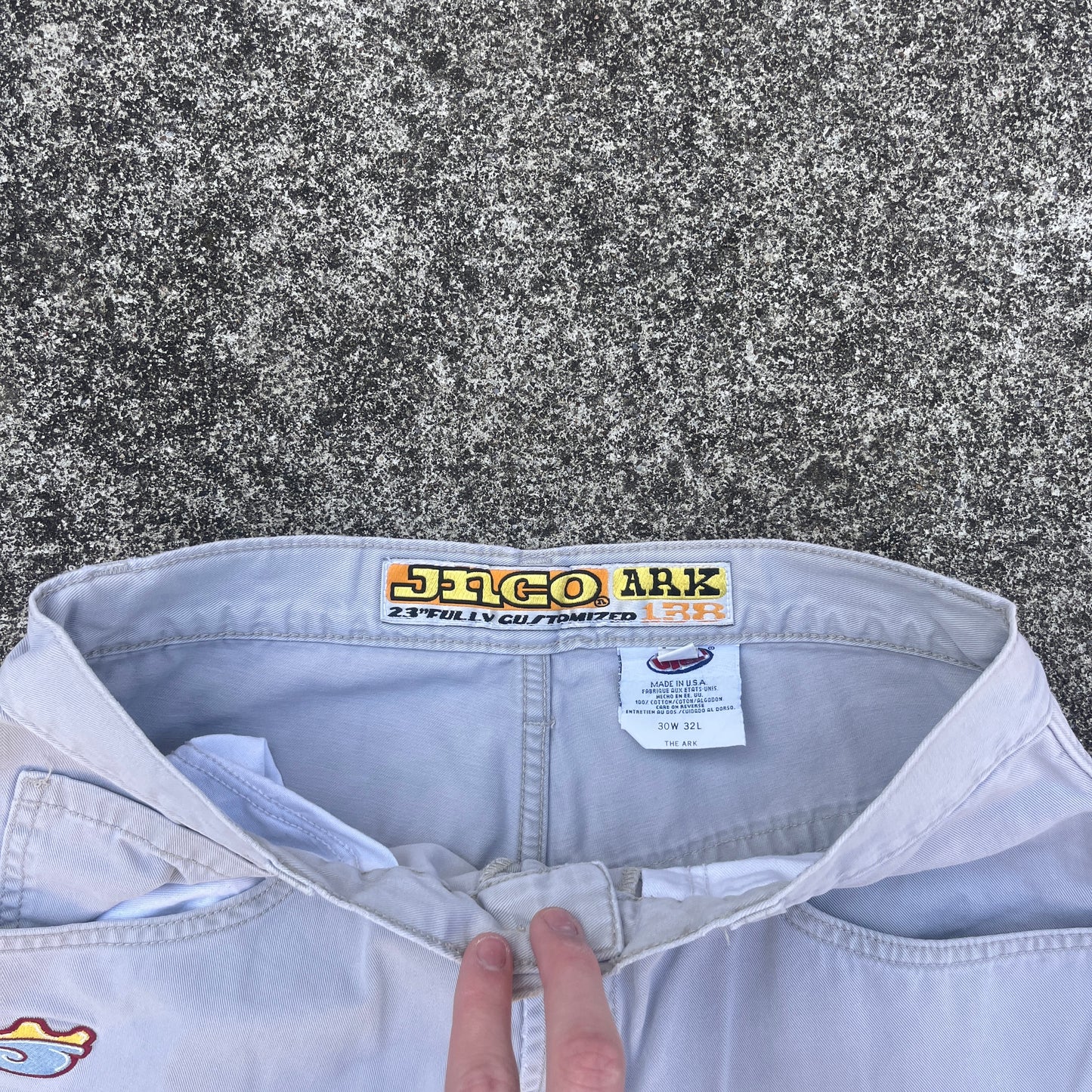 (30x32) Vintage JNCO Jeans Khaki Arks