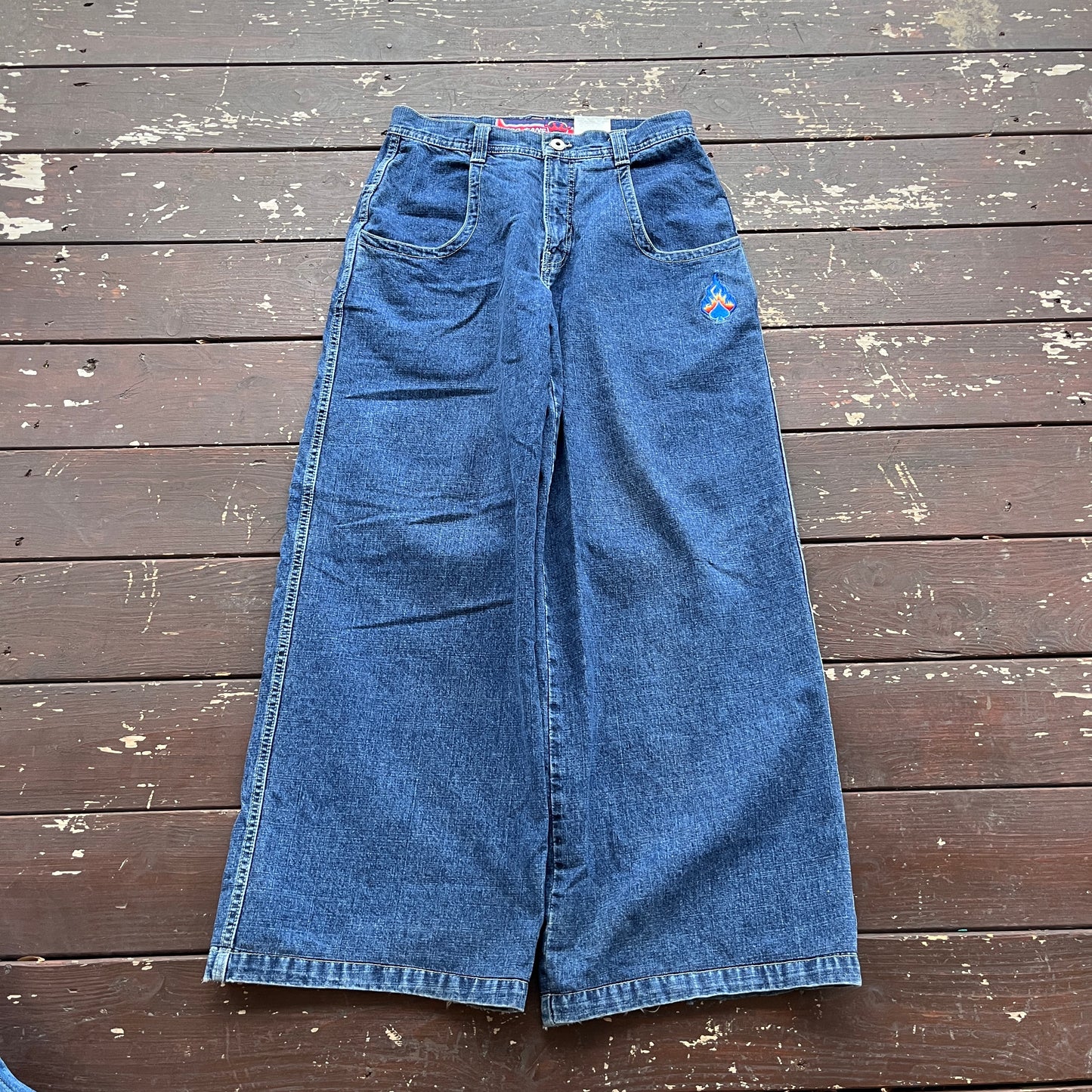 (32x32) Vintage JNCO Jeans Flaming Spades