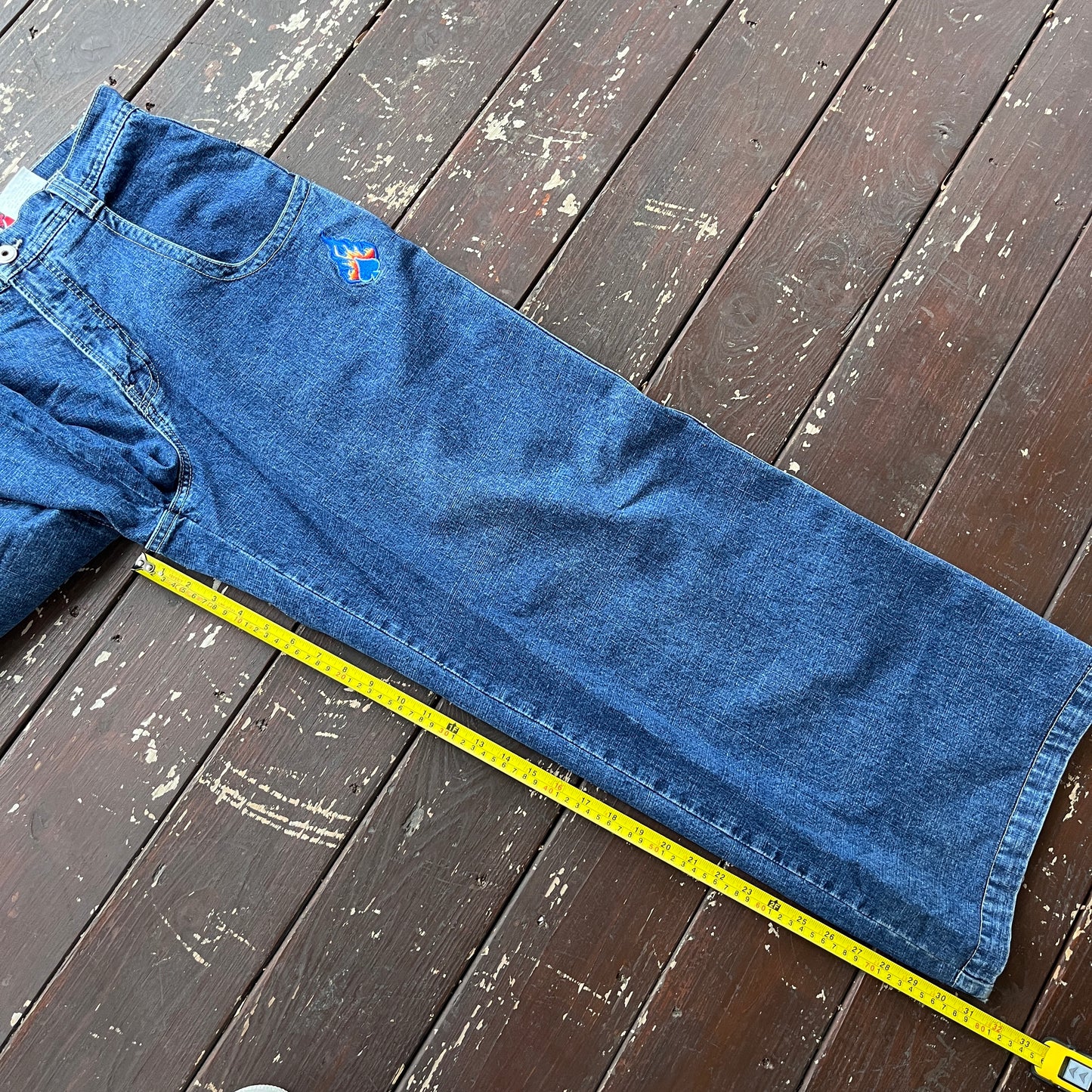 (32x32) Vintage JNCO Jeans Flaming Spades