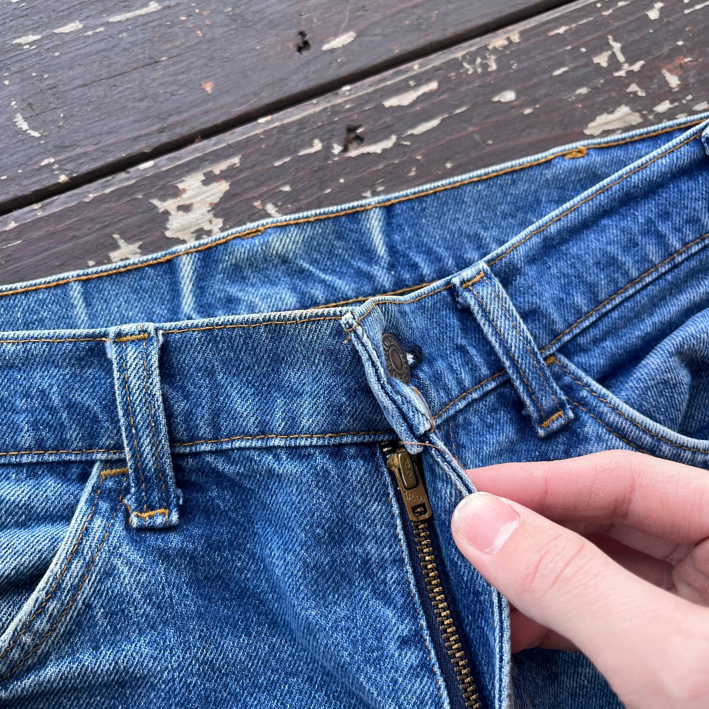 (32x32) Vintage 70's Levis 684 Orange Tab Bell Bottoms